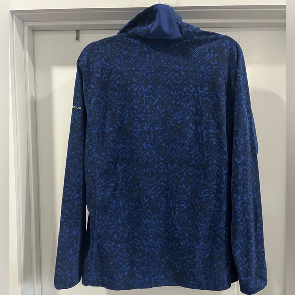 Columbia Women's Arctic Air Fleece 1/2 Zip Sweatshirt Navy Blue Abstract XXL $45 - Picture 6 of 12